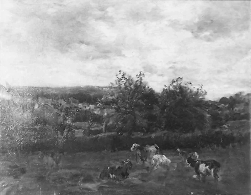 Paesaggio con animali